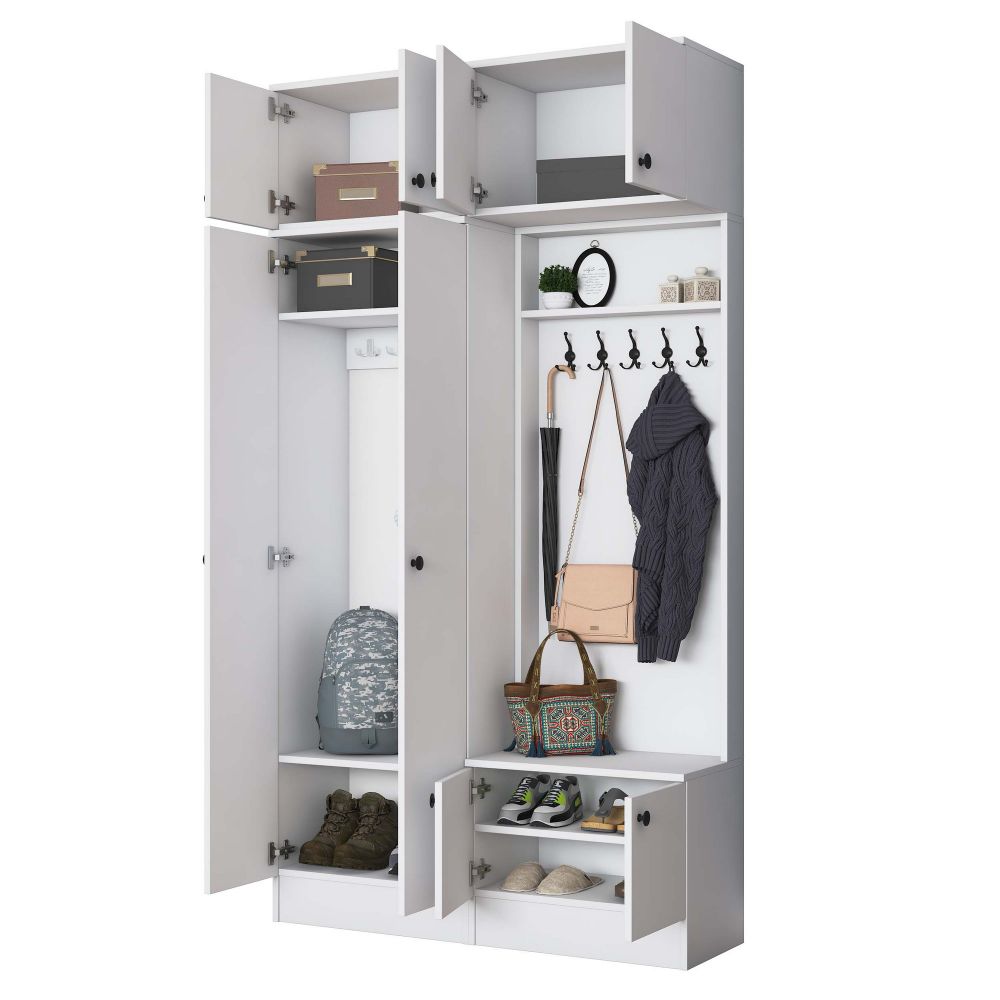 Hall Stand EA145 - Bijela slika 10