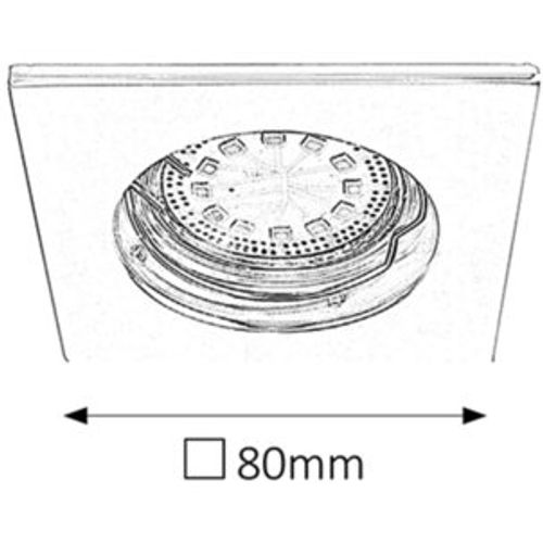 Rabalux Lite LED ugradni spot GU10 3x3W 3000K hrom Spot rasveta slika 2