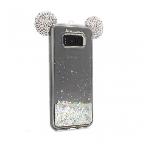 Torbica Shimmer Mouse fluid za Samsung G950 S8 srebrna slika 1
