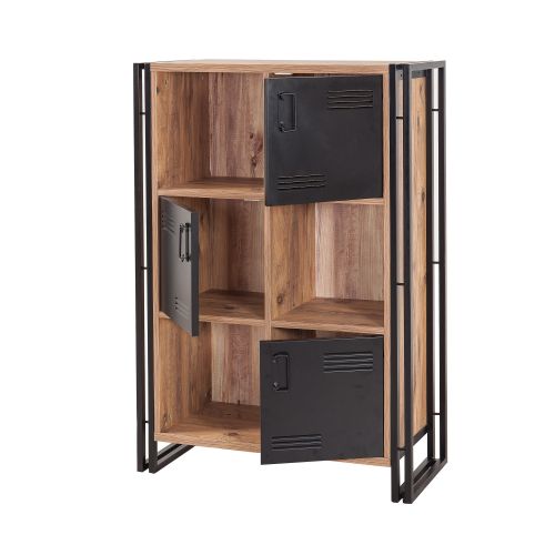 Cosmo Neva Atlantic PineBlack Bookshelf slika 5