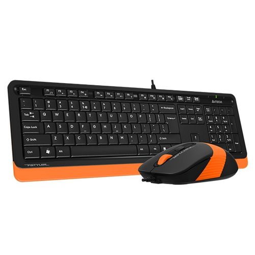 A4 TECH Žična tastatura i miš F1010 Fstyler (Crna/Narandžasta) slika 3