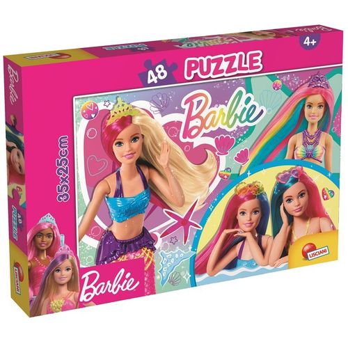 Slagalica Lisciani 48Pcs Barbie 2U1 Slozi I Oboji 99443 slika 1