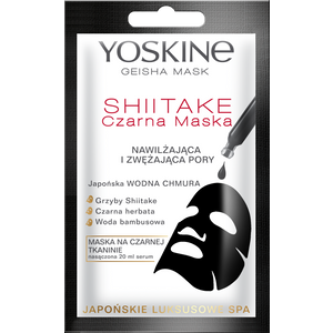 Yoskine Geisha Shiitake crna maska za lice
