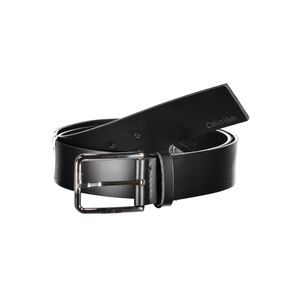 CALVIN KLEIN MEN'S BLACK LEATHER BELT