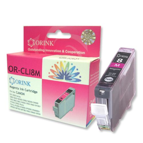 Orink Zamjenska Tinta za Canon CLI-8M, Magenta slika 1