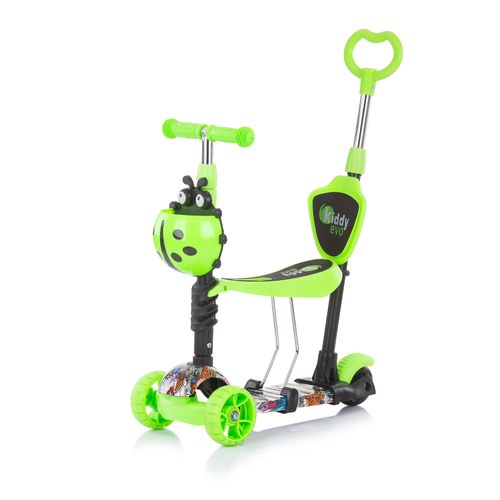 Chipolino romobil / guralica Kiddy Evo s ručkom Green Graffiti slika 1