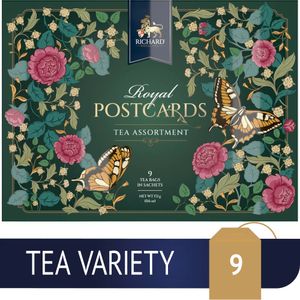 Richard Royal Postcard Tea Assortment_Royal Spring - Kombinacija čajeva, 17.1g GREEN