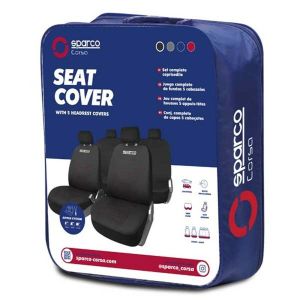 Set presvlaka za sjedala Sparco Corsa Crna/Crvena