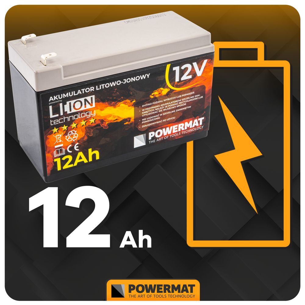AKUMULATOR Li-Ion 12AH 12V PM-AKLJ-12V12AM slika 9