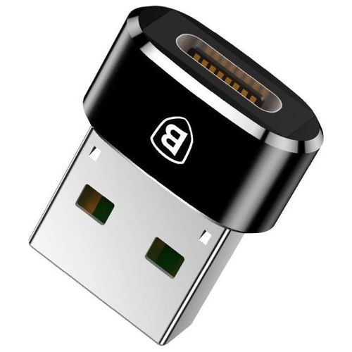 Baseus - OTG adapter (CAAOTG-A01) - Type-C ženski na USB muški - Plug &amp; Play - 3A - crni slika 2