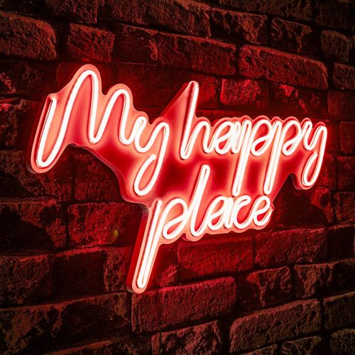 Wallity Zidna LED dekoracija, My Happy Place - Red slika 2