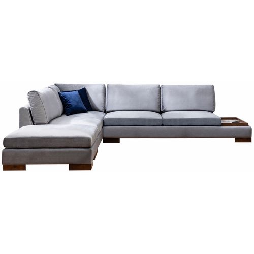 Ugaona Sofa 'Tulip Corner Left' s Pufnom - Tamnosiva slika 6