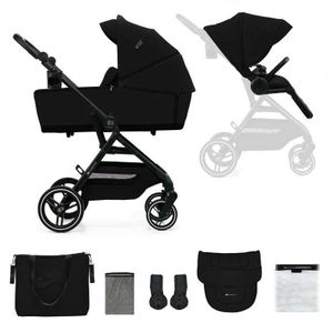 Kinderkraft Kolica za bebe Yoxi Set 2U1, Pure Black