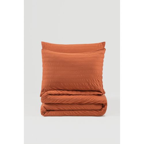 L'essential Maison Crepe - Set duplog prekrivača za krevet u boji crvene pločice slika 3