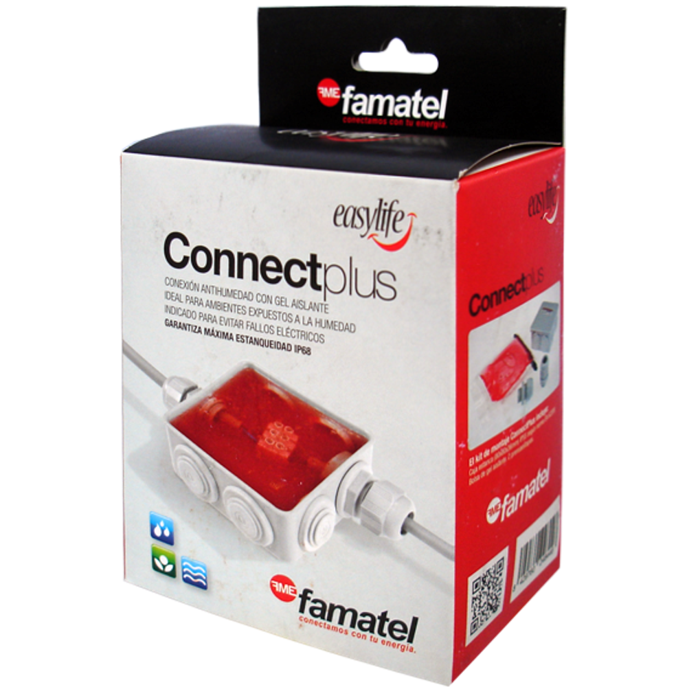 Famatel Razvodna kutija nadžbuk 80x80, vodonepropusna, IP68+ GEL - 3002-GL slika 2