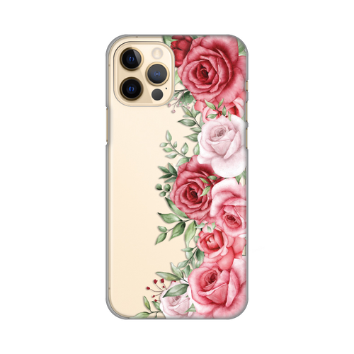 Torbica Silikonska Print Skin za iPhone 12/12 Pro 6.1 Wild Roses slika 1