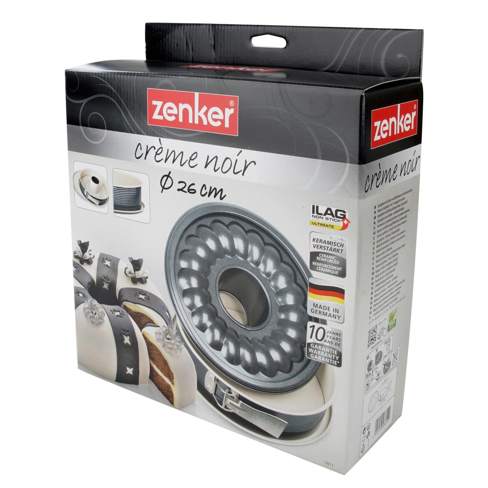 Zenker Kalup za tortu i kuglof 26x7 CREME NOIR slika 3