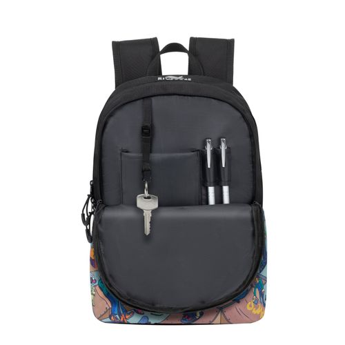 Ruksak RivaCase Agora 5420 black Urban Print backpack "Skaters", 12L slika 9