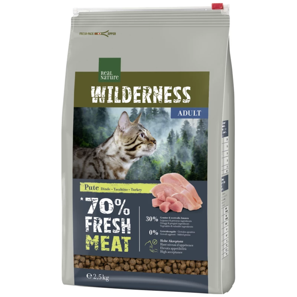 Real Nature Cat Wilderness Fresh Meat Adult puretina 2,5 kg slika 1