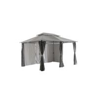 Metalna gazebo tenda Belize -  siva