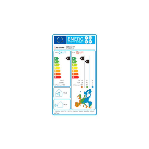 Mitsubishi Heavy Industries klima uređaj 2,5kW SRK25ZS-WF/SRC25ZS-W slika 4