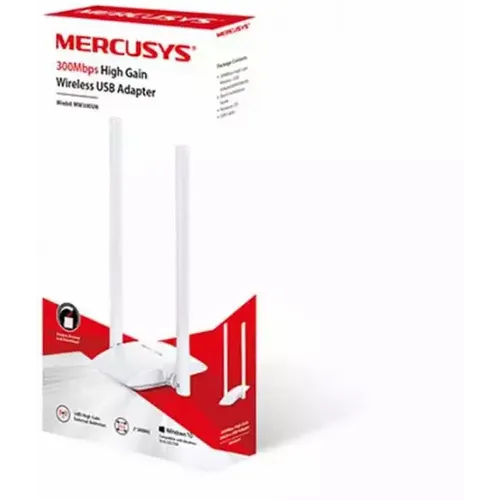 Wireless USB mrežna kartica Mercusys MW300UH/300Mbps/2 x 5dbi slika 2