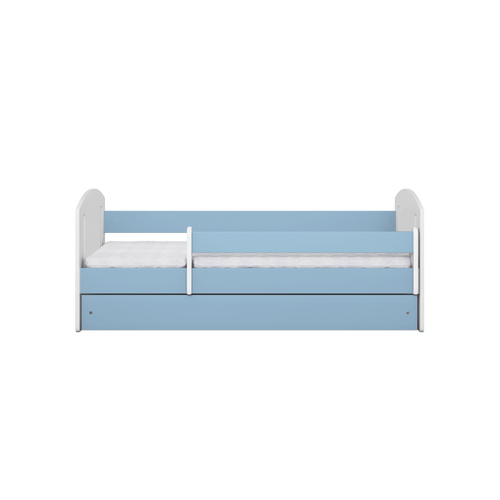 Drveni dječji krevet Classic 2 s ladicom - plavi - 180*80cm slika 3
