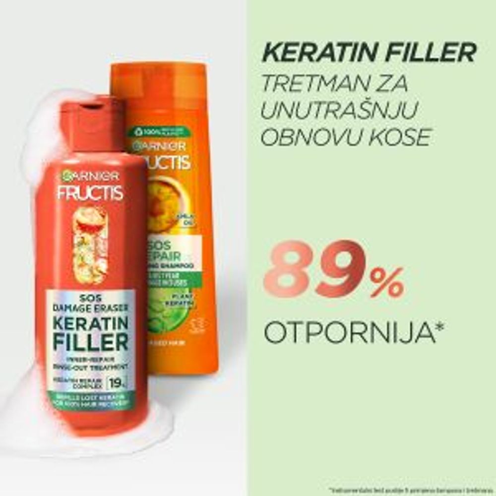 Garnier fructis SOS Keratin Filler Tretman za kosu 200 ml slika 5