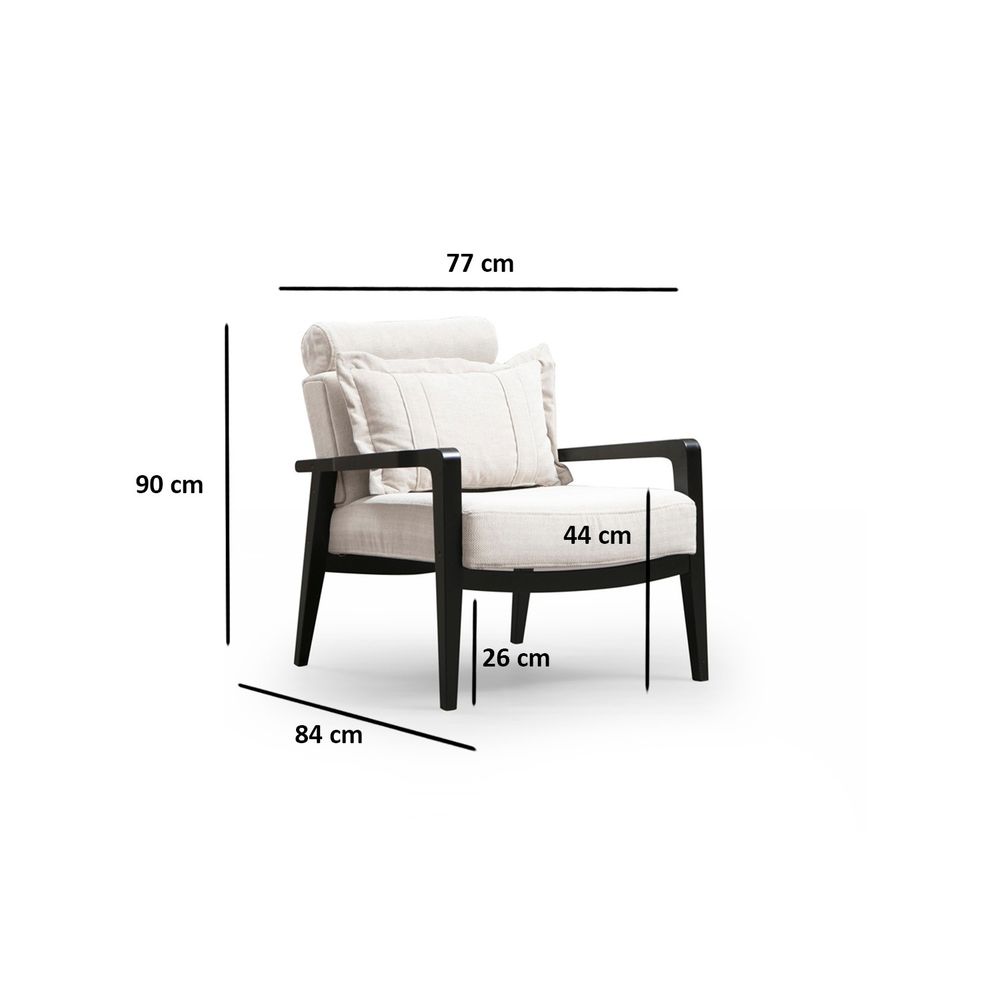 Apollo - Kremasti Wing Chair slika 7