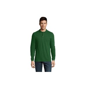 WINTER II muška polo majica sa dugim rukavima - Tamno zelena, XL 