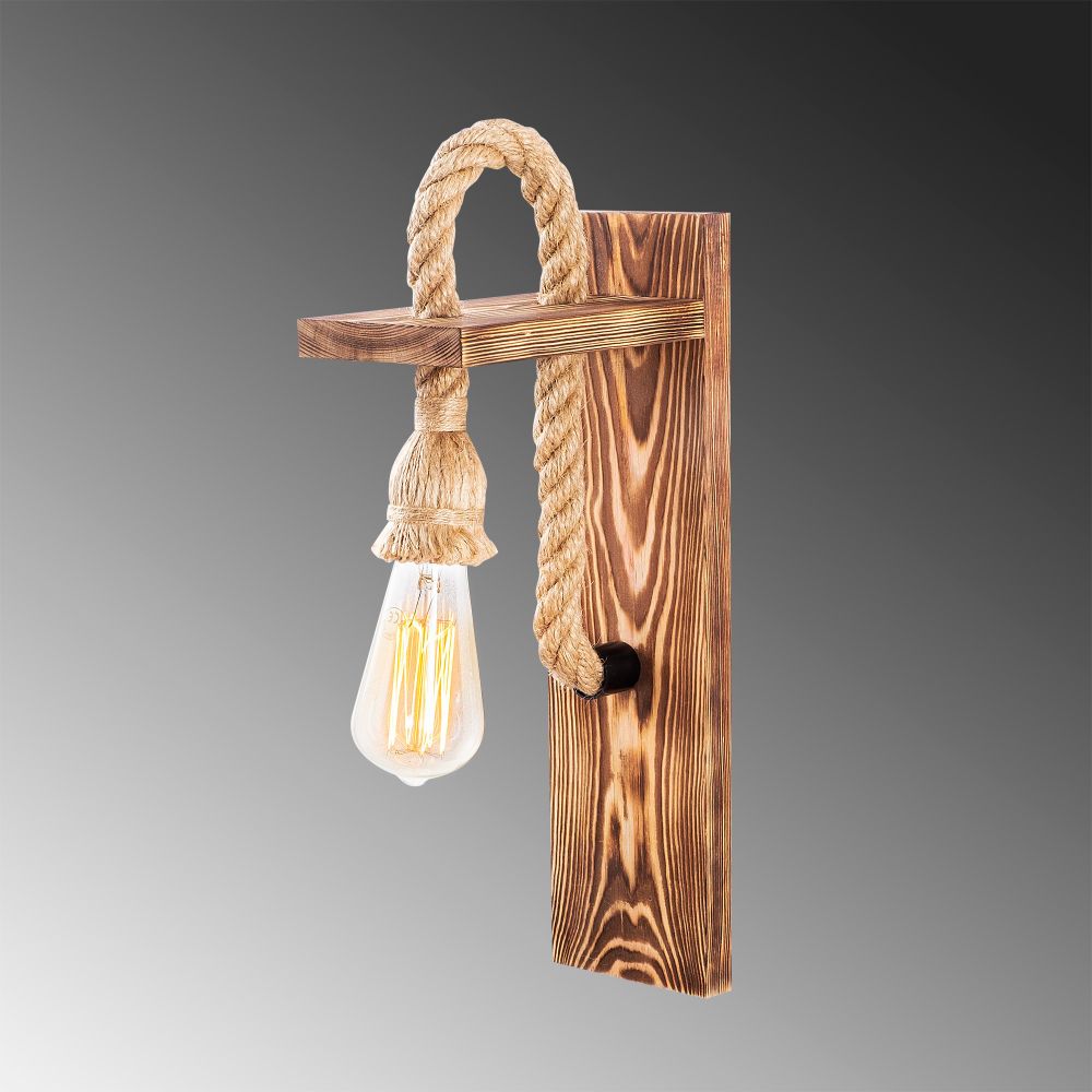 Drvena Zidna Lampa Erebos - Model 118-A slika 4