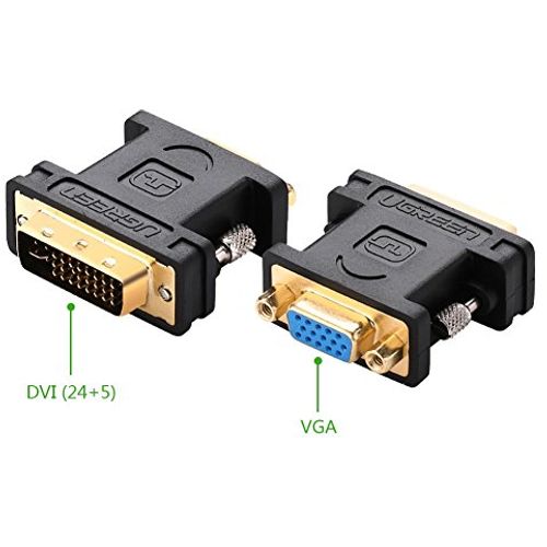 FST ASIA Adapter DVI (24+5) na VGA (m/ž) crni slika 1