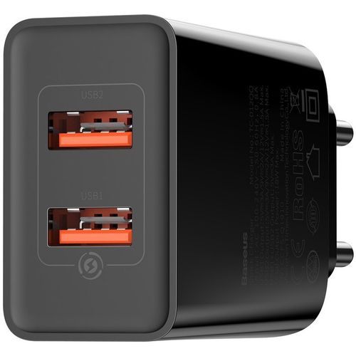 Baseus zidni USB punjač 2 x USB 18 W 3 A Quick Charge 3.0 slika 2