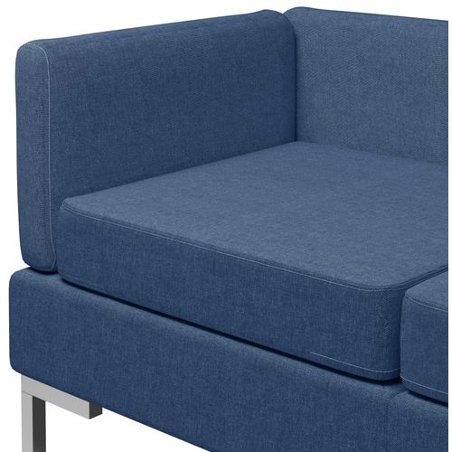 6-dijelni set sofa od tkanine plavi slika 17