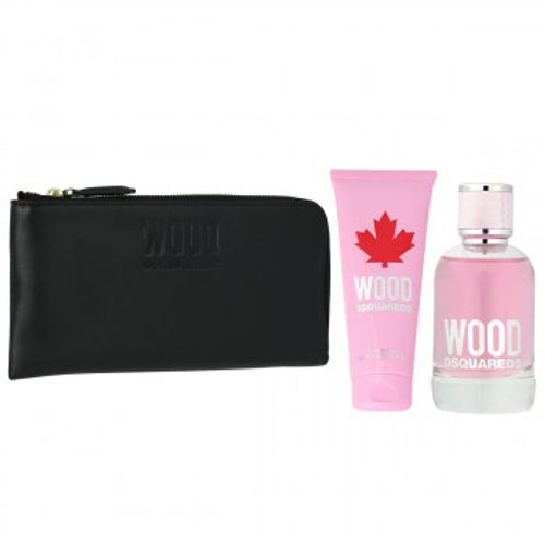 Dsquared2 Wood for Her EDT 100 ml + BL 100 ml + Wallet (woman) slika 1