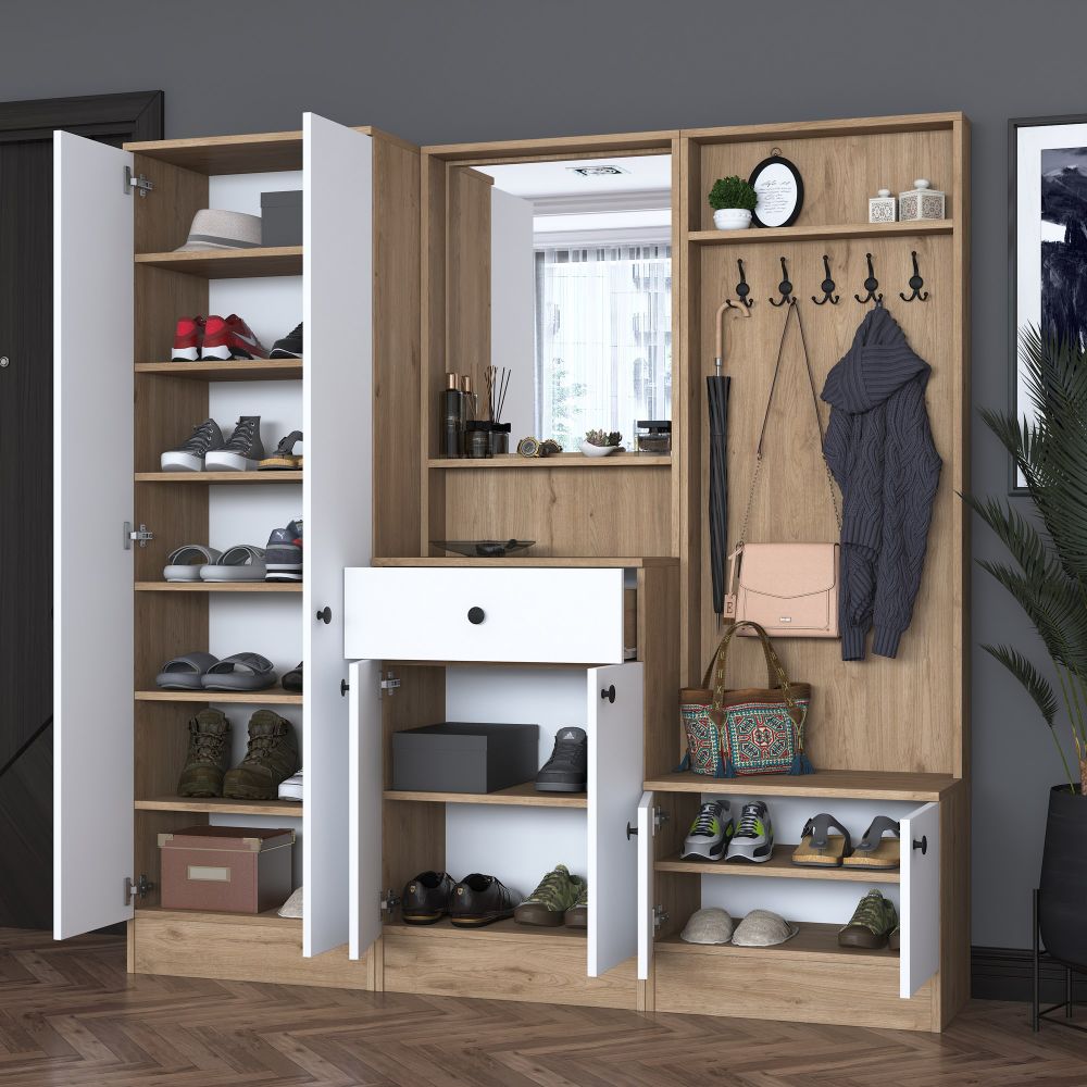 Hall Stand P6 - M2 - 2257G u boji orah i bijela slika 7