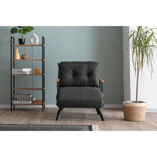 Atelier Del Sofa Sando Single - Dark Grey Dark Grey 1-Seat Sofa-Bed slika 1