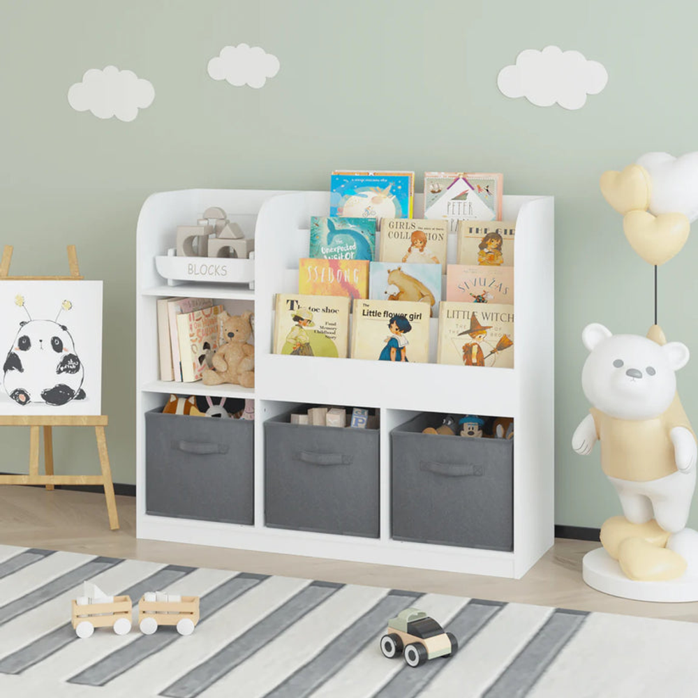 Kinder Home Dječija polica za knjige i igračke, 92x30x80cm slika 7