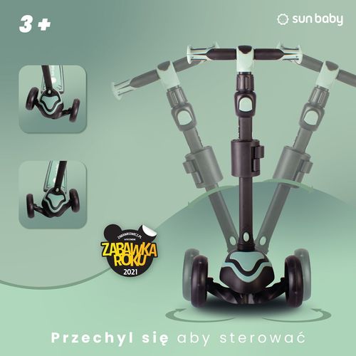 Sun Baby romobil za ravnotežu na 3 kotača 3u1 zeleni slika 2