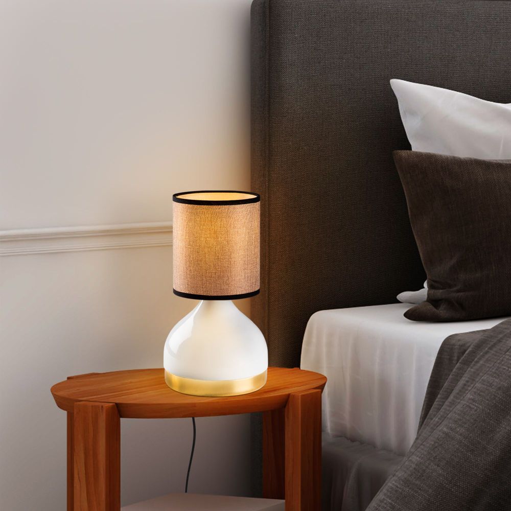 Yıldo - 8002 Bijela i Smeđa Stolna Lampa slika 3