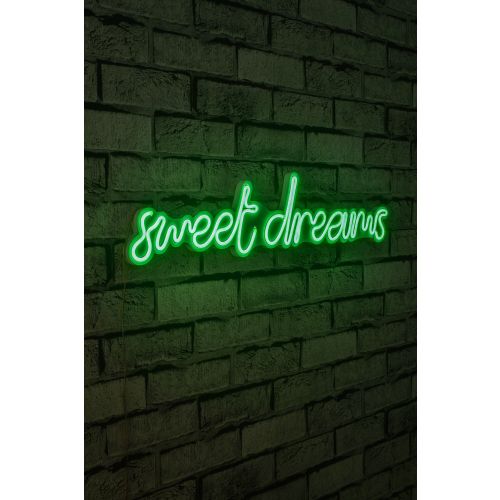 Wallity Ukrasna plastična LED rasvjeta, Sweet Dreams - Green slika 11