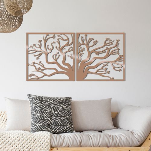 Wallity Metalna zidna dekoracija, Tree2 - Copper slika 2