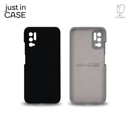 2u1 Extra case MIX PLUS paket CRNI za Redmi Note 10 5G slika 2