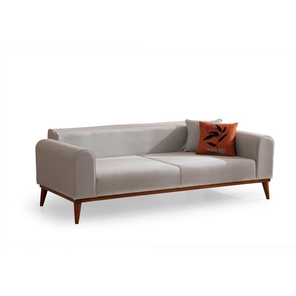 Cofi 3 Sjedala - Krem Sofa na Razvlačenje slika 8