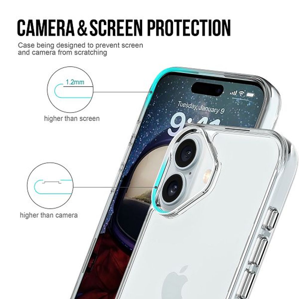 MM TPU IPHONE 17 PRO - DROP-PROOF LIGHT clear slika 4