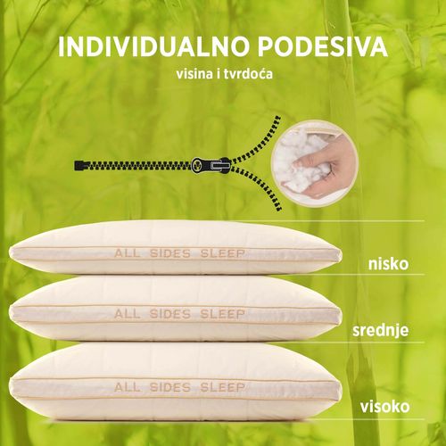 Klasični jastuk Hitex Bamboo All Sides Sleep slika 6