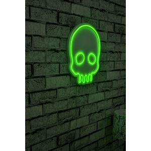 Wallity Ukrasna plastična LED rasvjeta, Skull - Green