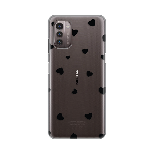 Torbica Silikonska Print Skin za Nokia G11/G21 Hearts slika 1