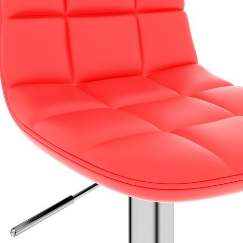 Barski stolac od umjetne kože crveni slika 14