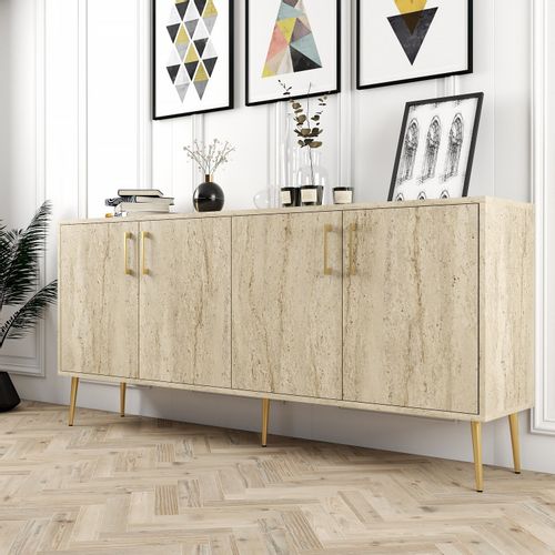 Woody Fashion Komoda KIEV, boja Travertine slika 3